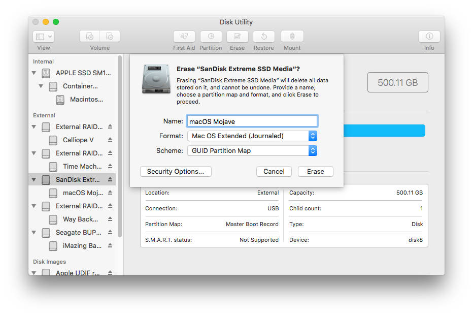 format drive for mac time machine disk utility